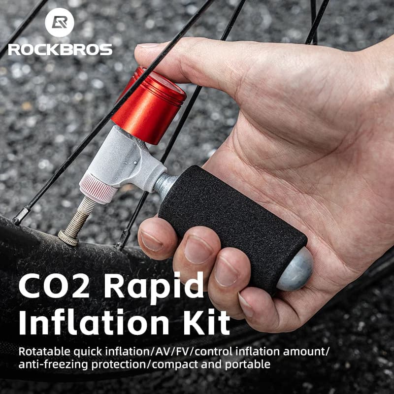 CO2-dekkpumpe i aluminium med manometer