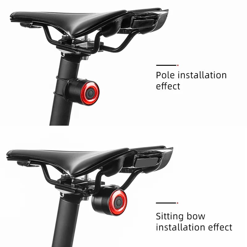 Smart Bremsefølsom Vanntett USB Sykkel Baklys
