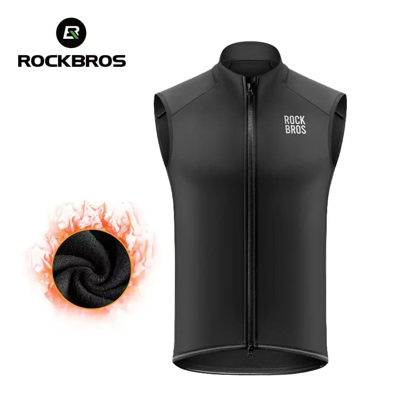 Vindtett fleece sykle-vest for vinter